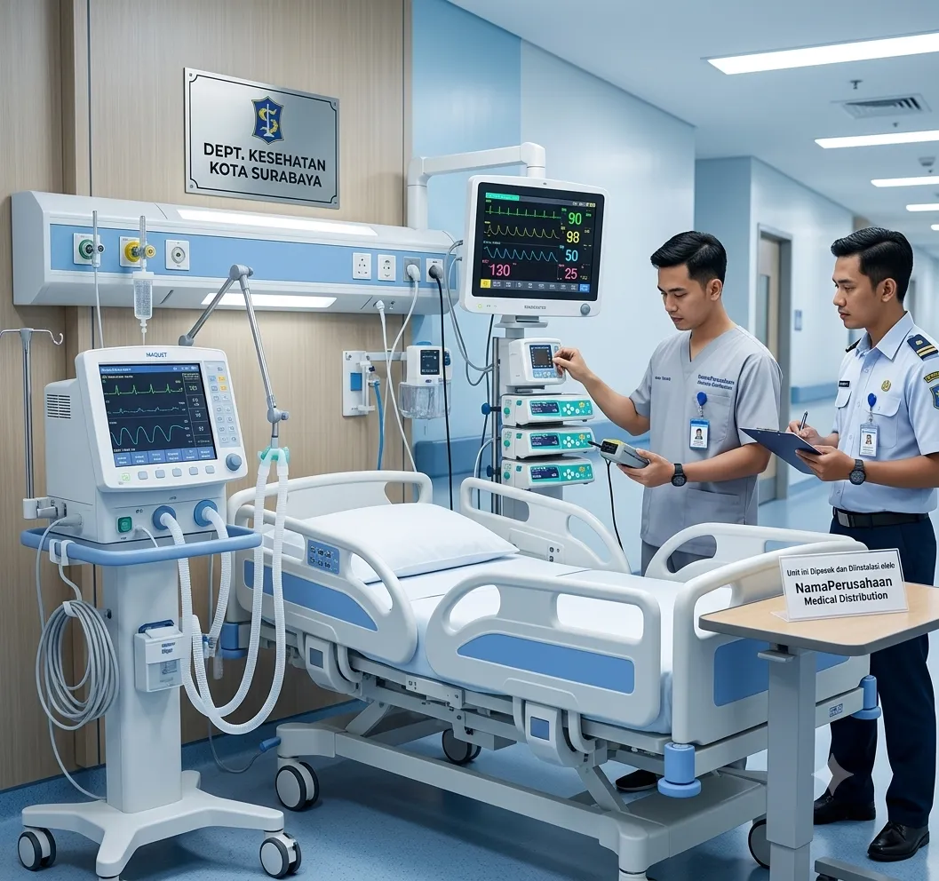 Pengadaan dan Instalasi Sistem Monitoring Pasien dan Ventilator ICU RSUD Kota Surabaya
